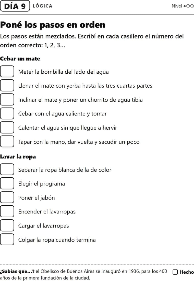Día 9: Los pasos para cebar un mate