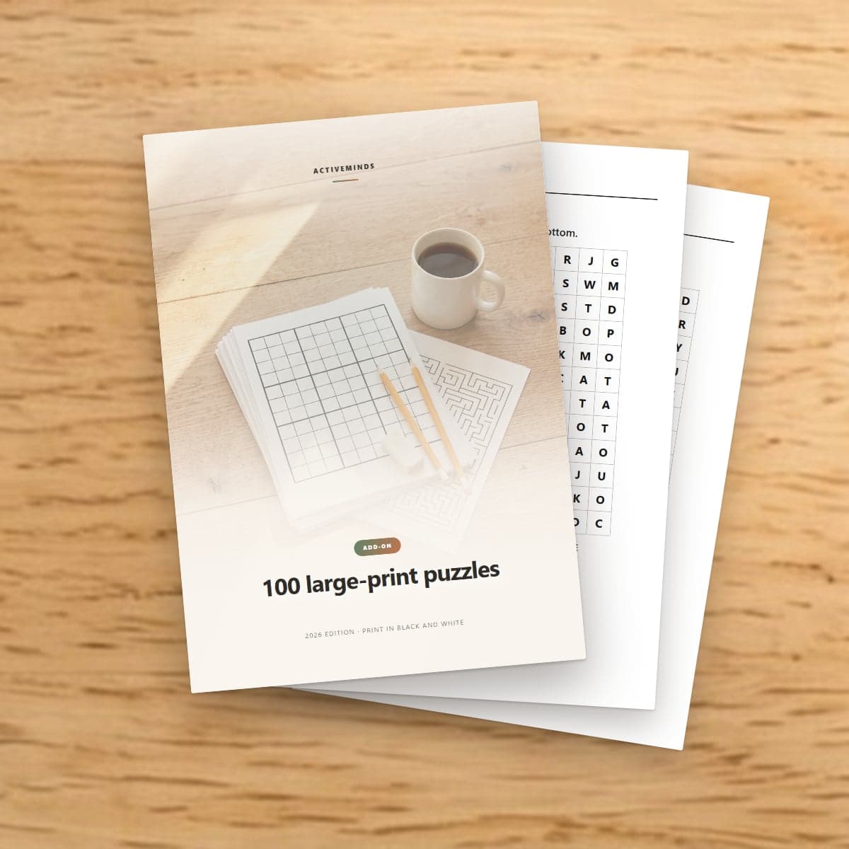100 large-print puzzles
